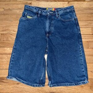Empyre Ultra Loose Blue Denim Skate Shorts